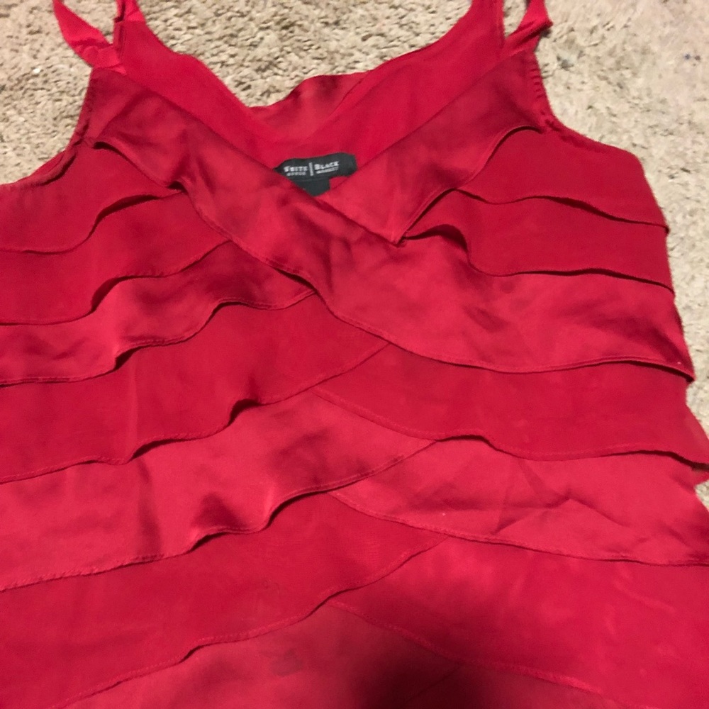 White House Black Market Red Tank/Blouse